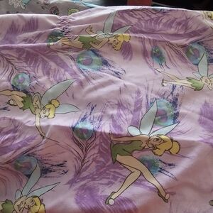 Tinker Bell Purple Fairy Print Scrub Top Size 2x - Pink & Purple